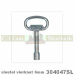 Slotsleutel 304047SL Barbas inbouw houtkachel