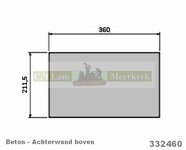 Achterwand 332460 Barbas Eco 90