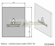 Achterwand 332445 Barbas Eco 70