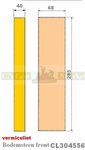 Bodemsteen CL304556 285x68x40  voor Barbas houtkachel Pano 65 vermiculiet
