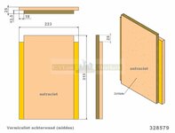 Achterwand 328579 Barbas houtkachel