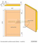 Achterwand 328580 Barbas houtkachel