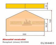 Remplaat CL304401 voor Barbas ECO 900