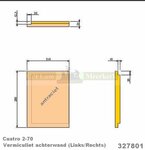 Achterwand 327801 Barbas houtkachel cuatro