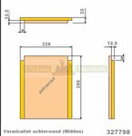 Achterwand 327798 Barbas houtkachel cuatro