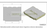 Achterwand 344521 Barbas houtkachel
