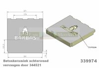 Achterwand 339974 Barbas houtkachel
