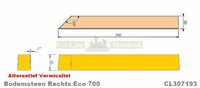 Bodemsteen CL307193 280x30x40  voor Barbas houtkachel Eco 700 vermiculiet