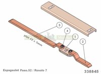 Espagnolet 338845 voor Barbas houtkachel