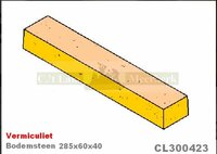 Bodemsteen CL300423 285x60x40  voor Barbas houtkachel Energa (alternatief)