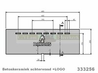 Achterwand 333256 Barbas houtkachel