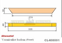 Bodemsteen CL408001 335x40x40  voor Barbas Hamer 80