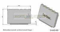 Achterwand 344549 Barbas houtkachel
