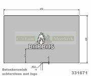Achterwand 331671 Barbas houtkachel