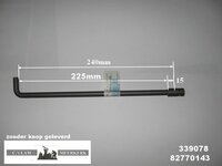 Schudpen 339078 240mm voor Barbas houtkachel