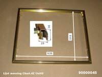 Messing sierlijst Barbas Universal 60-(oud model)