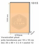 Vuurvasteplaat vermiculiet 15mm