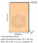 Vuurvasteplaat vermiculiet 30mm