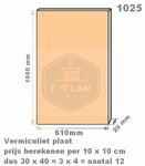 Vuurvasteplaat vermiculiet 25mm