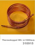 Thermokoppel 310915 (1000mm x M 9) voor Barbas gaskachel