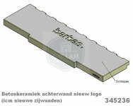 Achterwand 345236 Barbas houtkachel