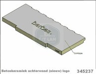 Achterwand 345237 Barbas houtkachel