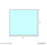 Glas 068.8770000591 Saey o.a. Pyramide