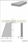 Bodemsteen CL305593 290x198x40  voor Barbas houtkachel Unilux 85