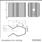 Greepklem 320580 Barbas houtkachel Eco