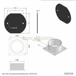 Aansluitmond  338728 150mm voor Barbas houtkachel