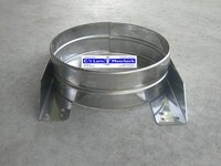 Isoduct verdiepings ondersteuning, RVS, Roest Vast Staal