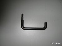 Handgreep 301788 Barbas houtkachel Antraciet