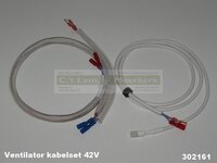 Kabelset 302161 voor ventilator Barbas inzetkachels 42V