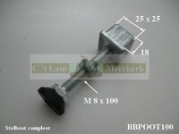 Stelpoot voor Barbas inzetkachel