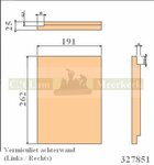Isolatieplaat 327851 als lamel voor Barbas houtkachel