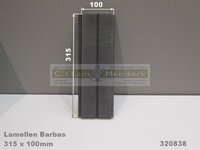 _Lamel 320838 voor Barbas houtkachel 315x100