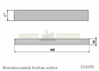 Bodemsteen 331650 335x47x25  Barbas houtkachel