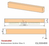 Bodemsteen CL308499 315x30x40  Barbas houtkachel
