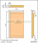 Achterwand 327831 Barbas houtkachel
