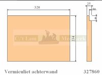 Achterwand 327860 Barbas houtkachel ECO 40