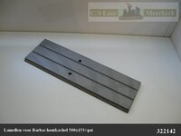 _Lamel 322142 voor Barbas houtkachel 500x153+gat